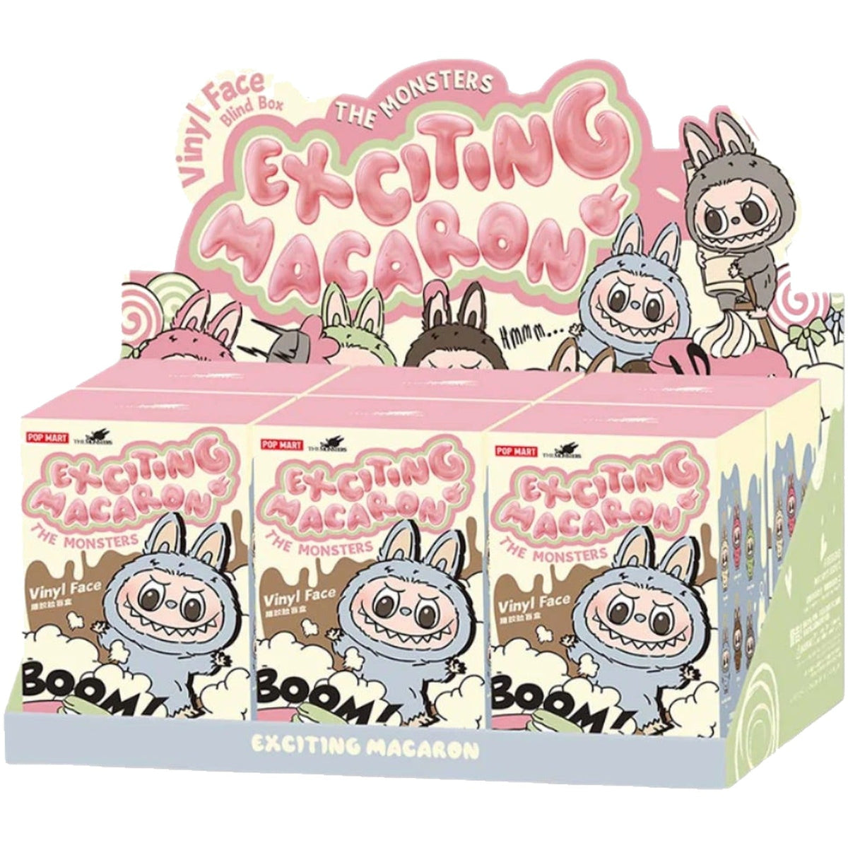 Pop Mart Labubu The Monsters Exciting Macaron Vinyl Plush Pendant Single Blind Box