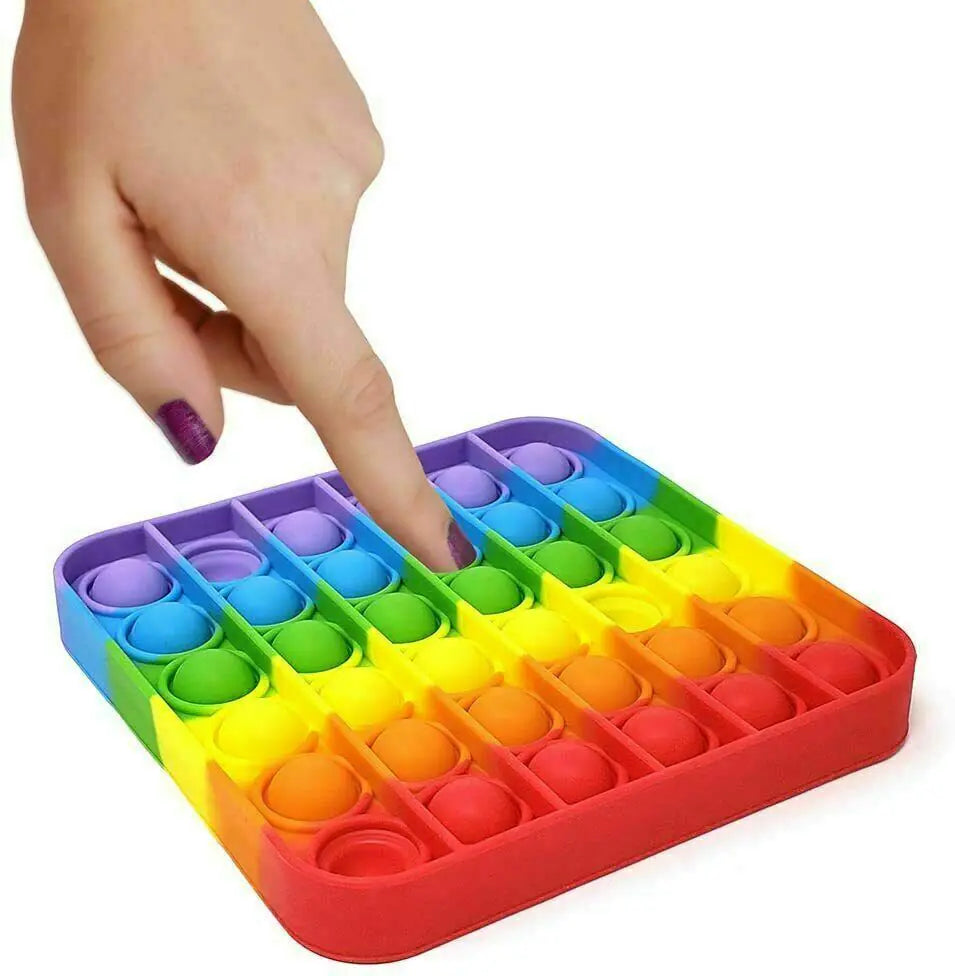 Popit Fidget Toy Push Bubble Sensory Stress Relief Kids Family Games Square Game - # BOT&G51110001