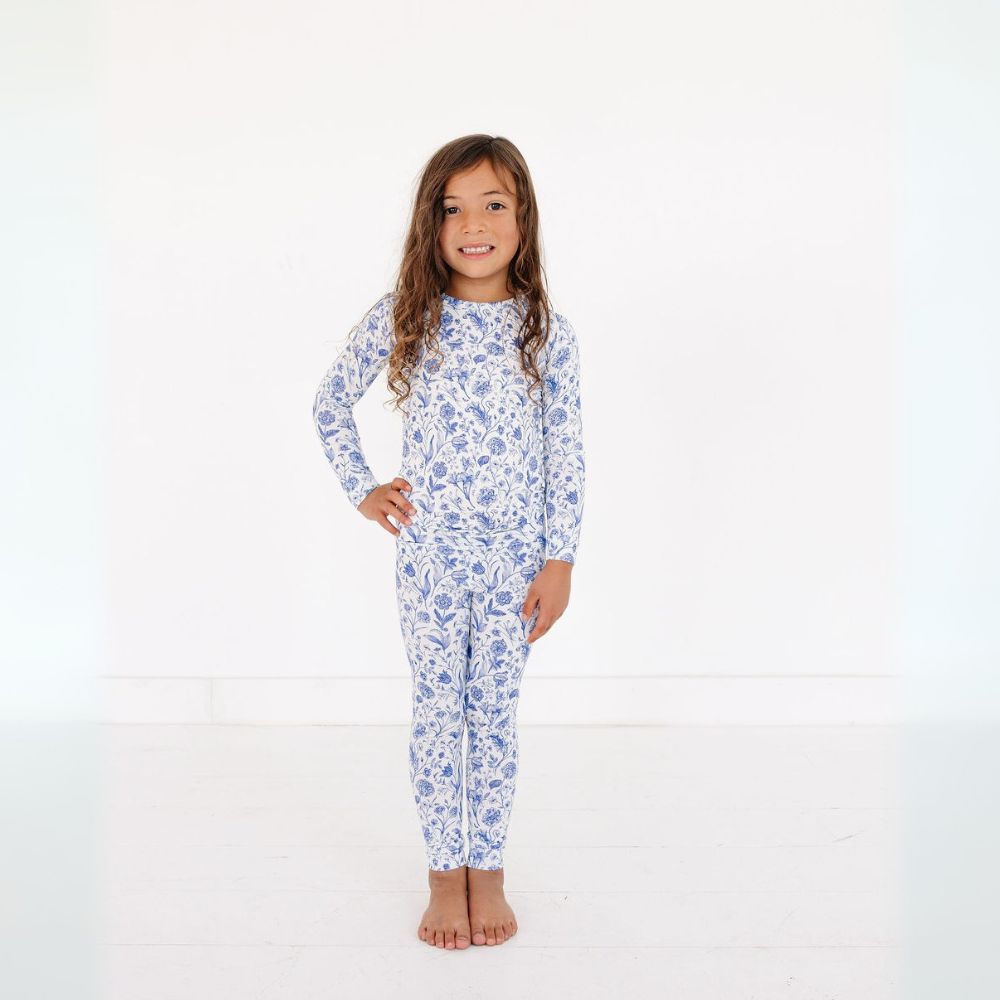 Porcelain Vine Bamboo Toddler Pajama Set