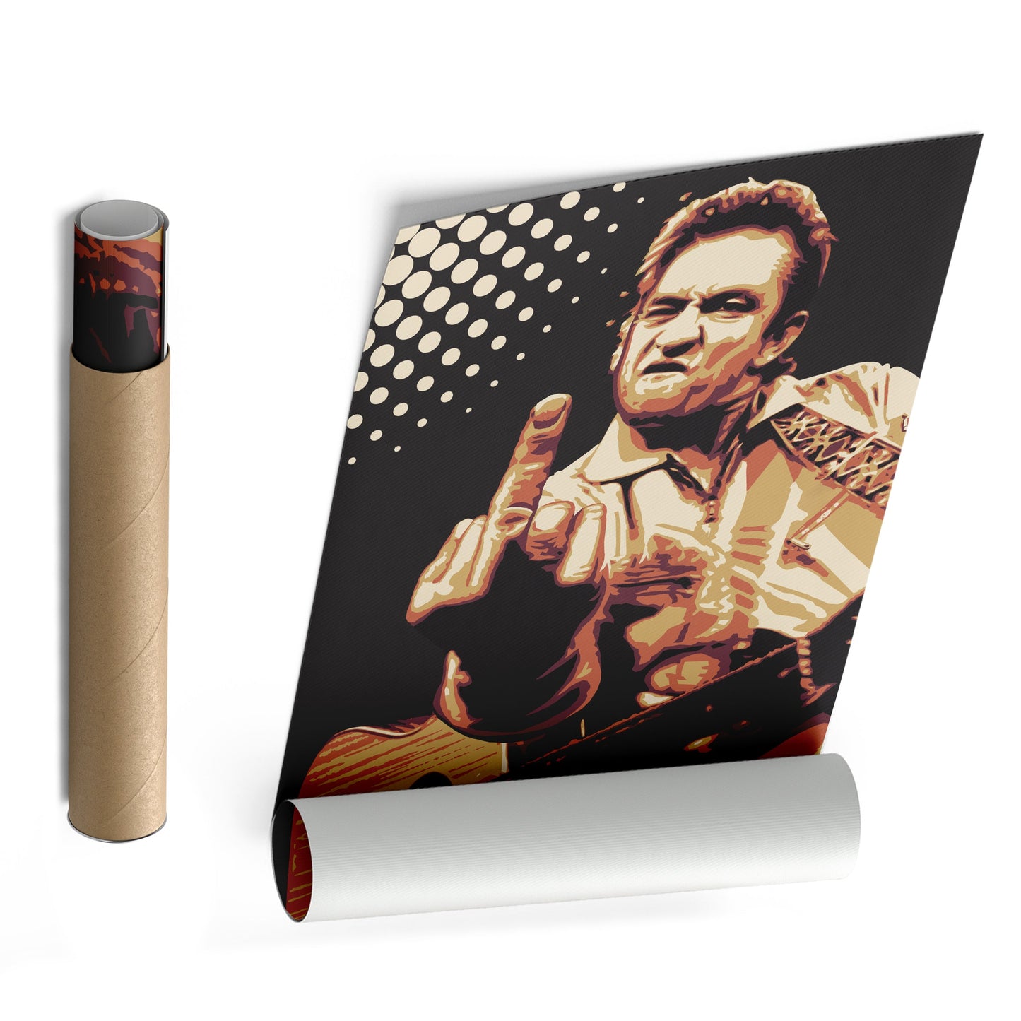 Johnny Cash Canvas – Music Legend Wall Art for Home Decor