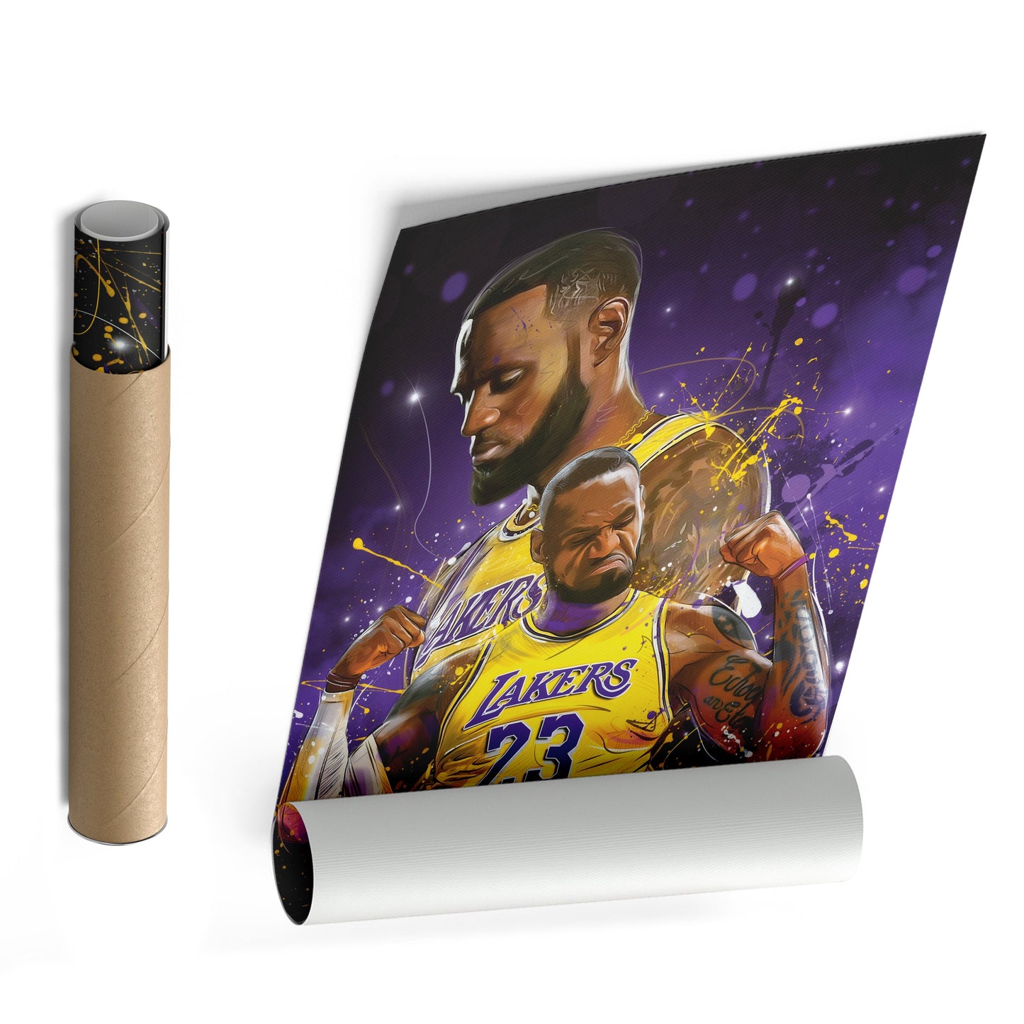 LeBron James Lakers Canvas – NBA Wall Art for Man Cave