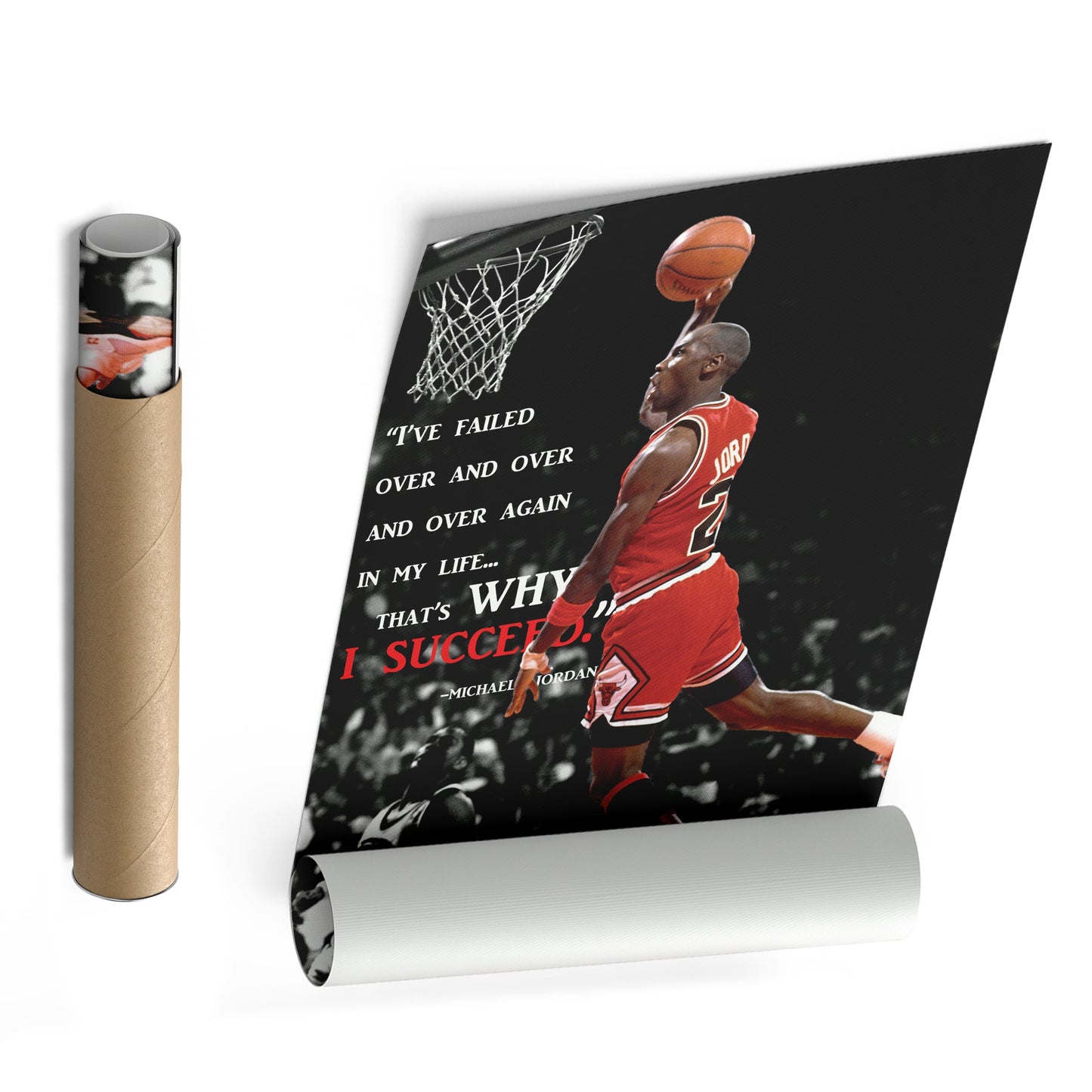 Michael Jordan Quote Canvas – Chicago Bulls Basketball Wall Art for Home Decor