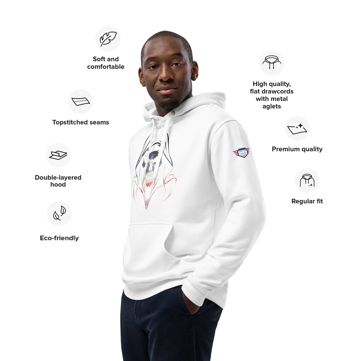 Reaper - sudadera ecológica con capucha