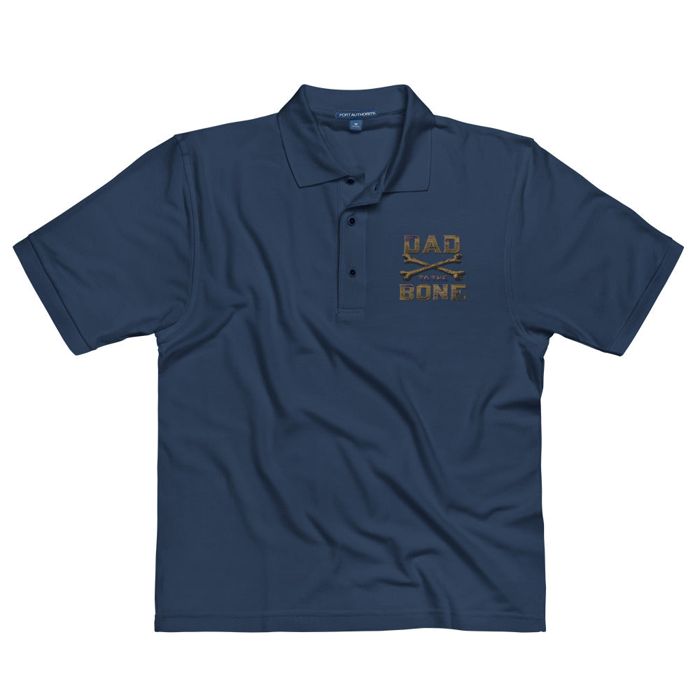 Dad to the Bone Men's Premium Polo Shirt