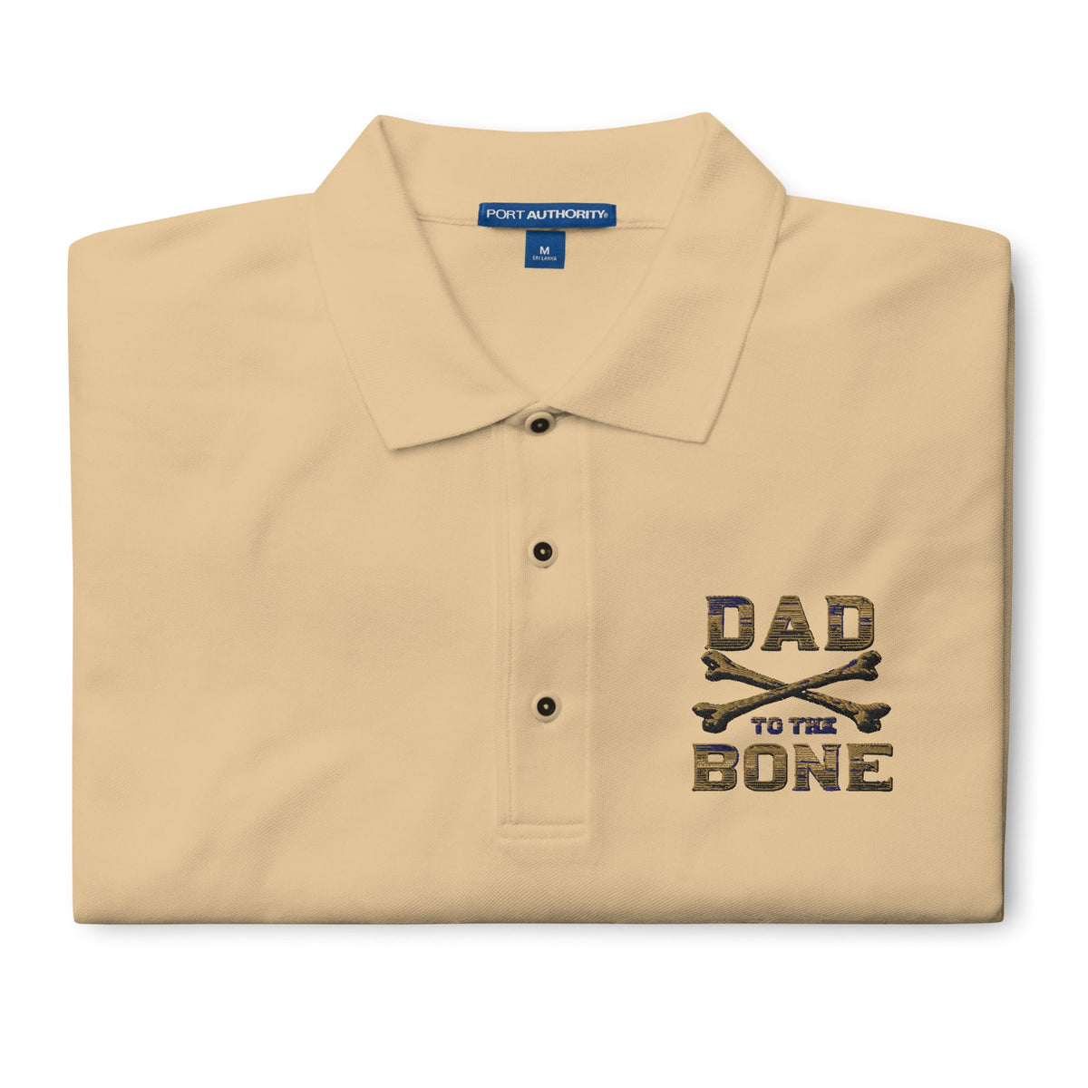 Dad to the Bone Men's Premium Polo Shirt