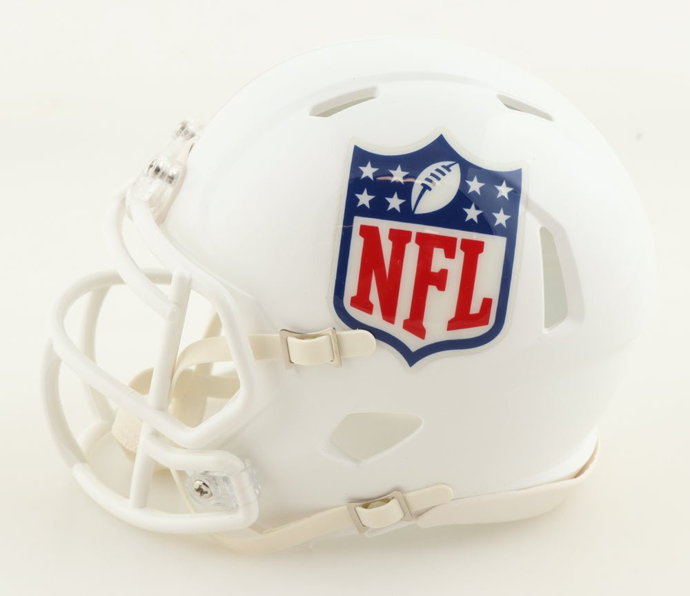 Minicasco Ray Lewis Baltimore Ravens con logotipo NFL Speed firmado (Beckett)