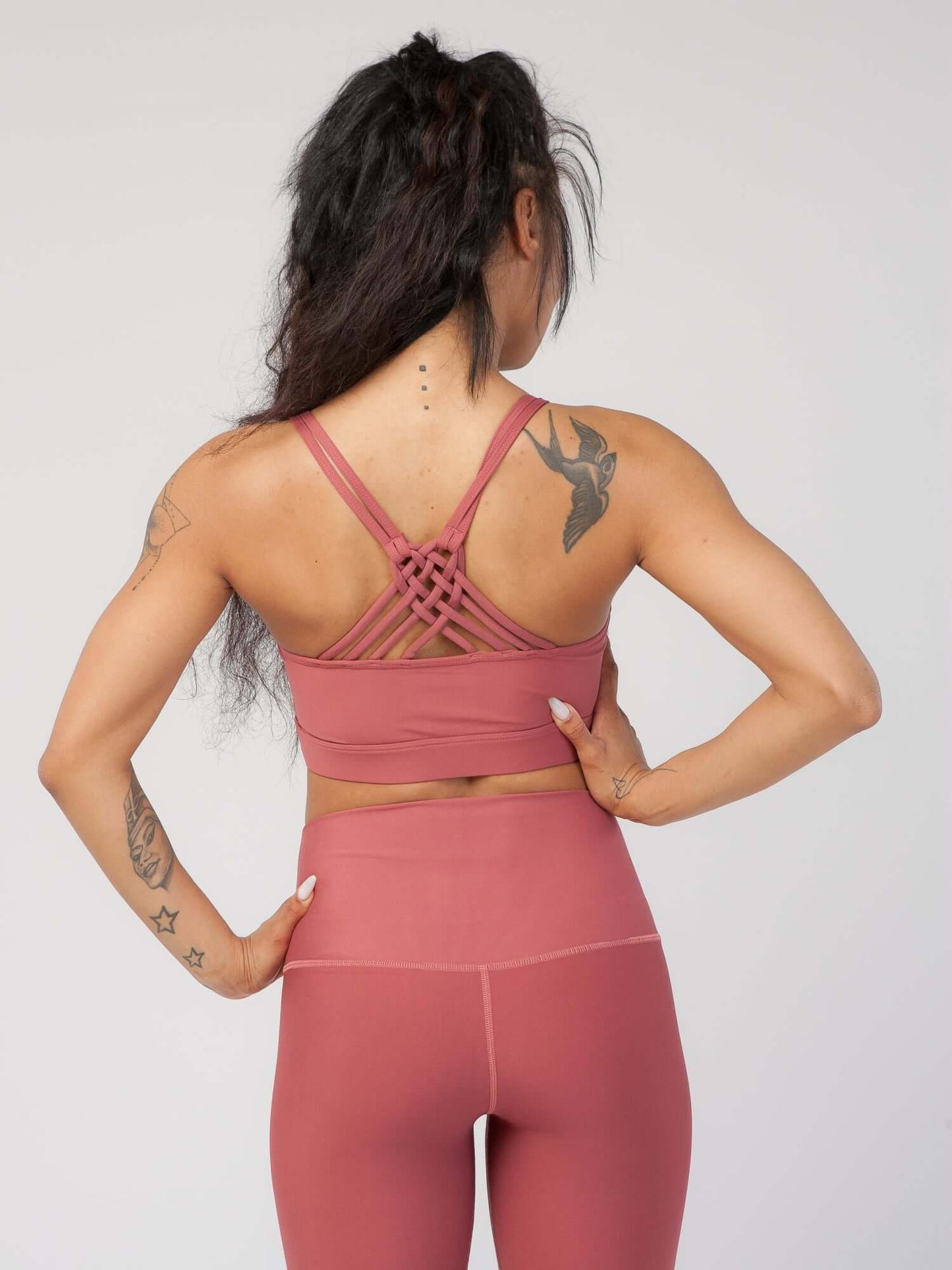 Knotted Back Sports Bra