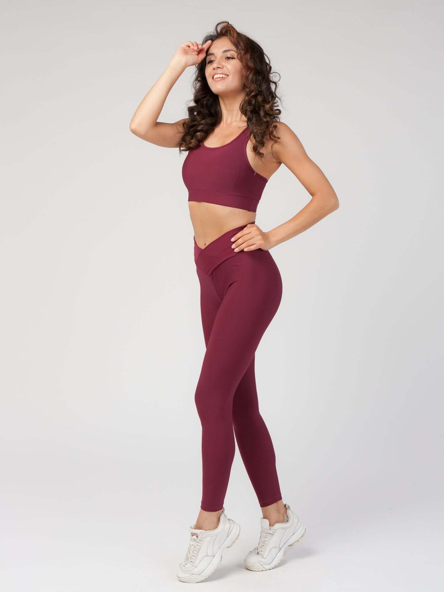 V Front High Waist Legging