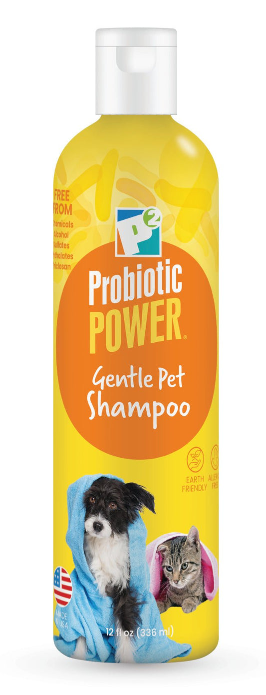 Champú Suave y Calmante Probiótico para Mascotas, 12 oz