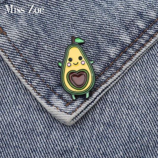 Pin Esmaltado Aguacate Kawaii