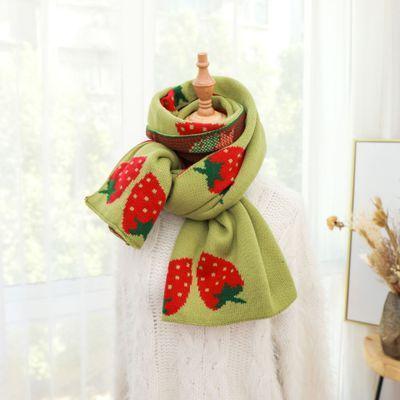 Pañuelo estampado de fresas