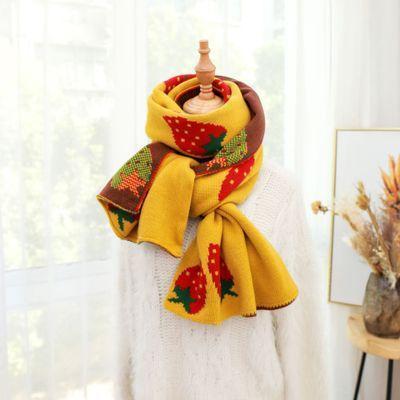 Pañuelo estampado de fresas