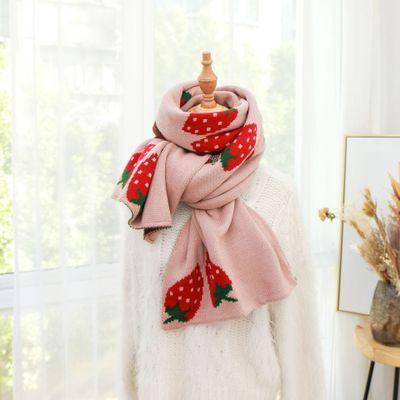 Pañuelo estampado de fresas