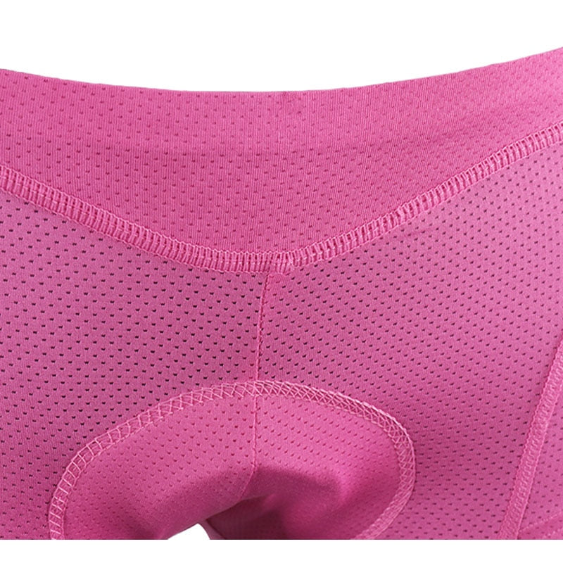 Pantalones cortos de ciclismo para mujer, acolchados de gel 3D para bicicleta de montaña MTB