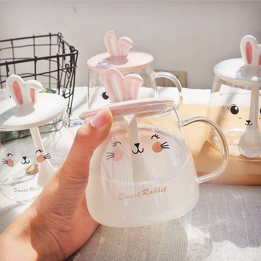 Taza de cristal de conejo