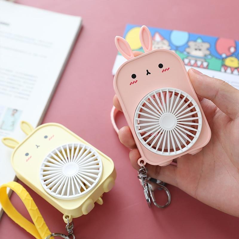 Ventilador de bolsillo de conejo Kawaii