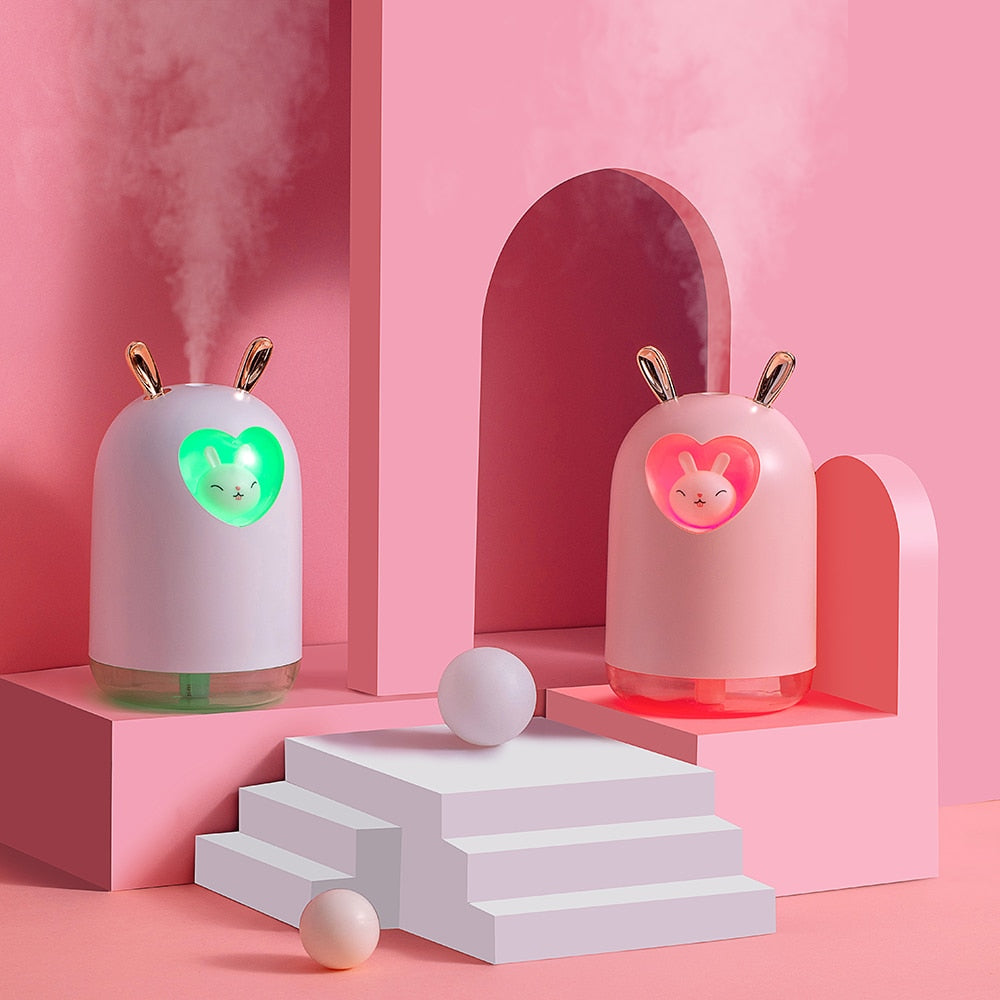 Humidificador de conejito con luz nocturna LED