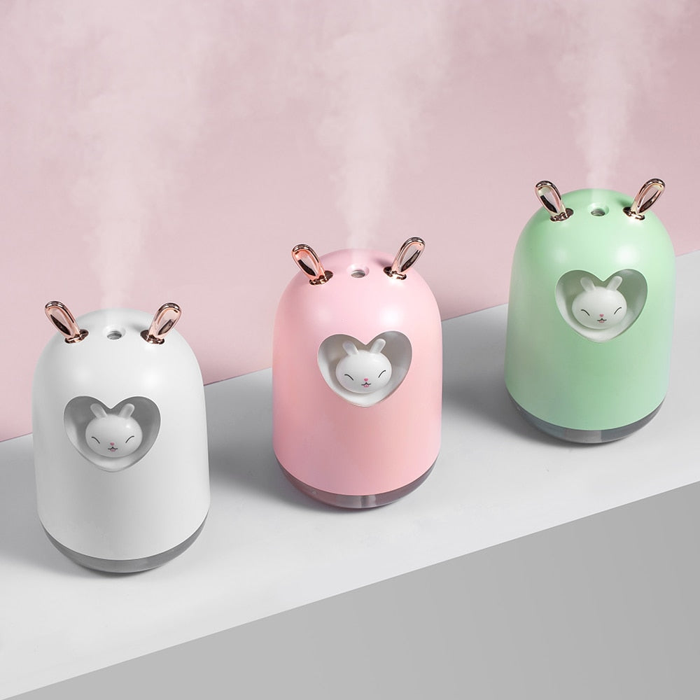 Humidificador de conejito con luz nocturna LED
