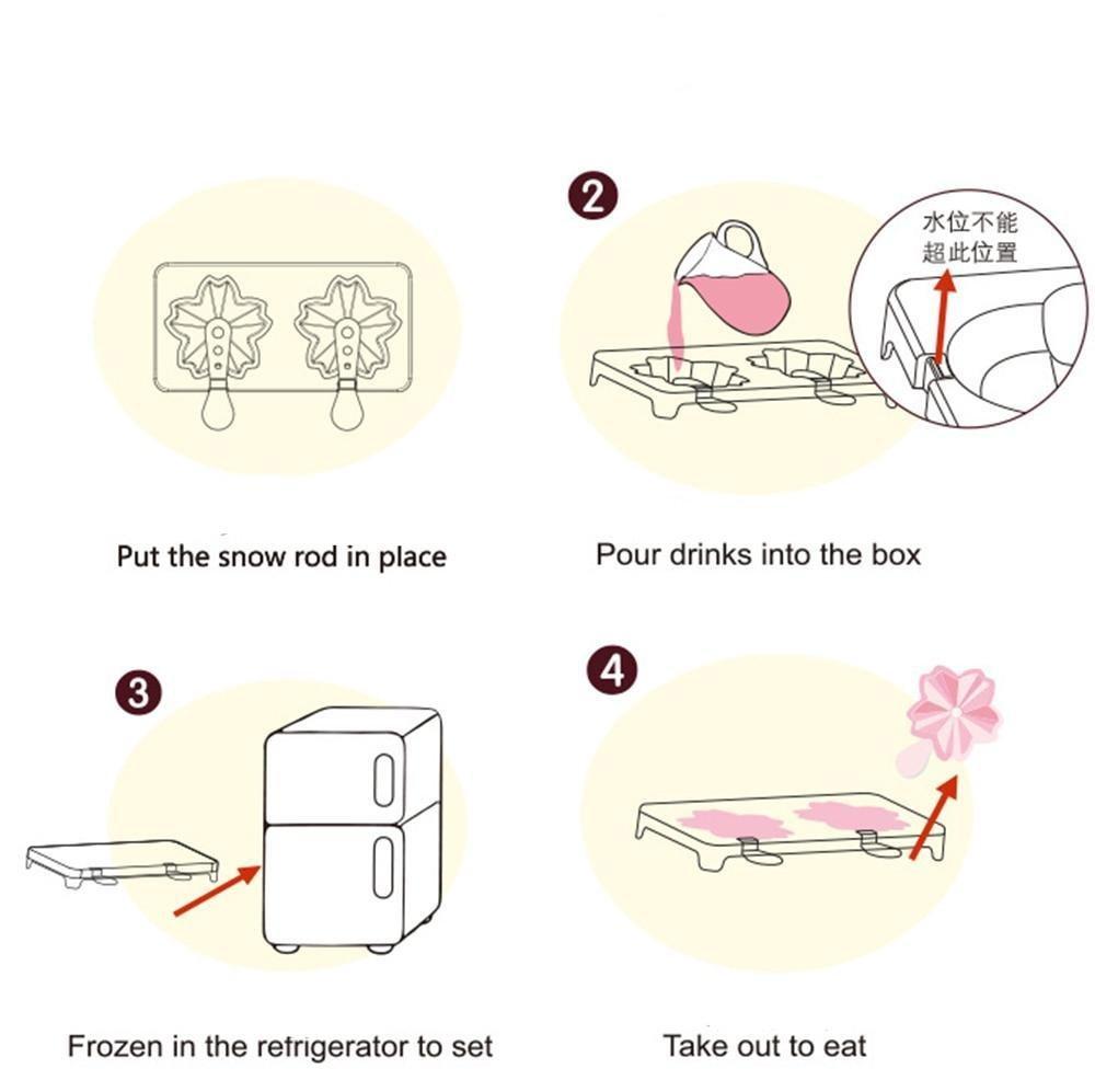 Molde de paletas de flor de cerezo