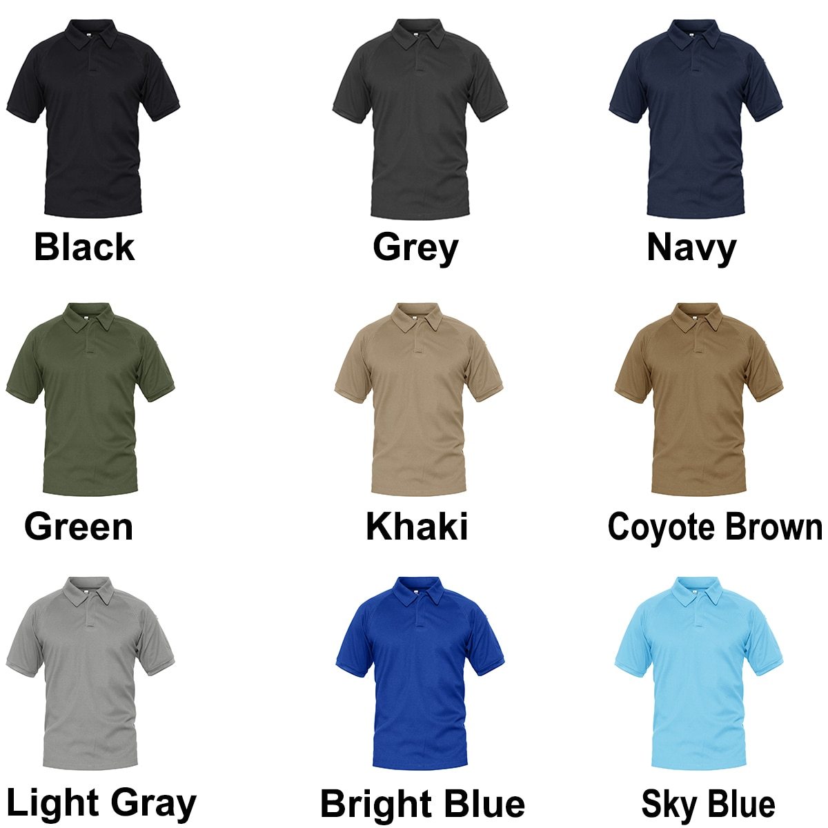 Military T-shirts Men Activewear Tactical T-Shirt Quick Dry