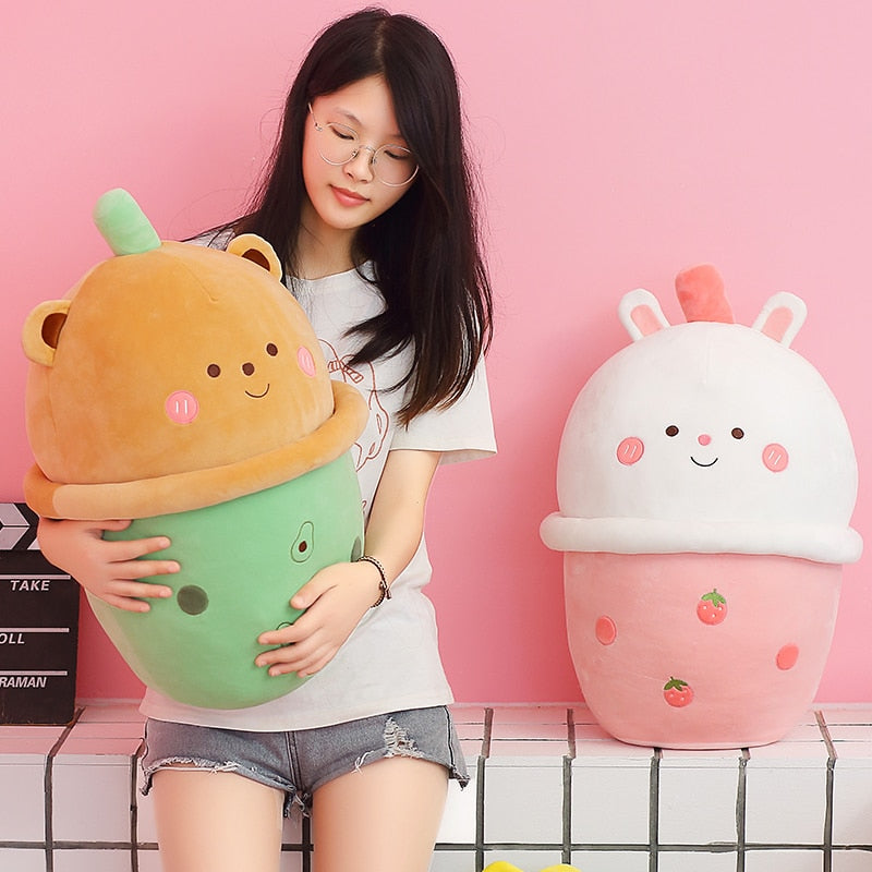 Amigos de peluche de té de boba