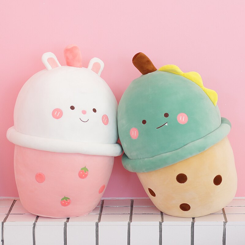 Amigos de peluche de té de boba