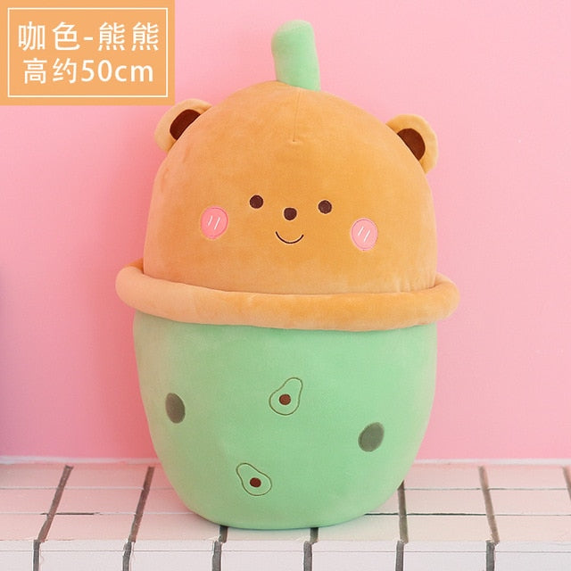 Amigos de peluche de té de boba