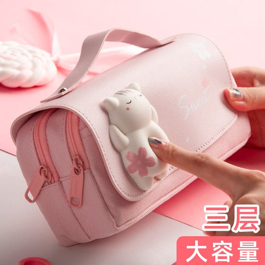 Estuche para lápices Gato Sakura