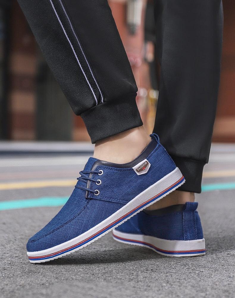 New Men's Flats High Quality Casual Shoes Handmade Shoes Casual Sports Flats Men Lightweight Comfortable Walking Shoes Outdoor Walking Sneakers For Mens