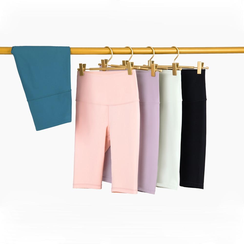 Pantalones cortos ciclistas de mujer de talle alto para gimnasio, fitness y entrenamiento, con efecto segunda piel