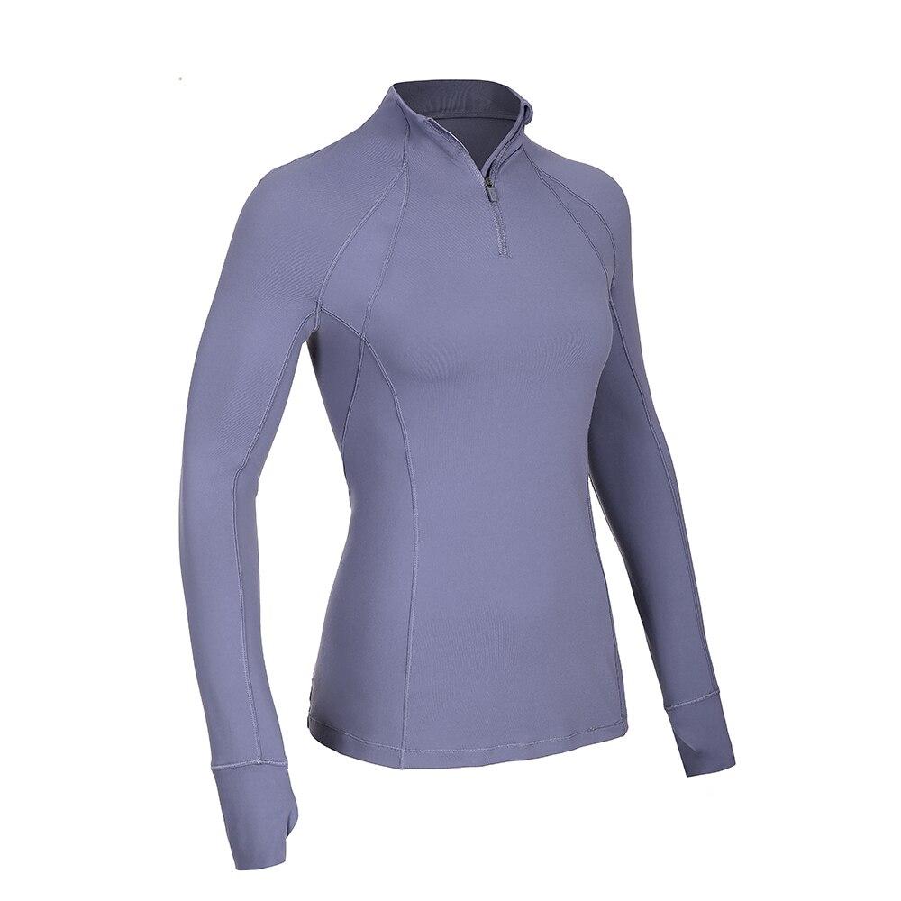 Women's Running Athletic Workout Yoga Shirts Long Sleeves Quarter-Zip