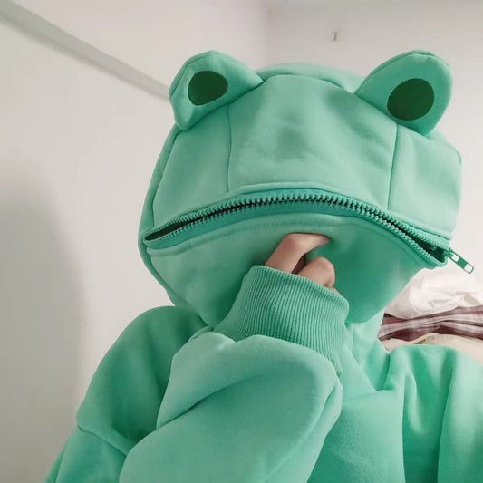 Sudadera con capucha de rana