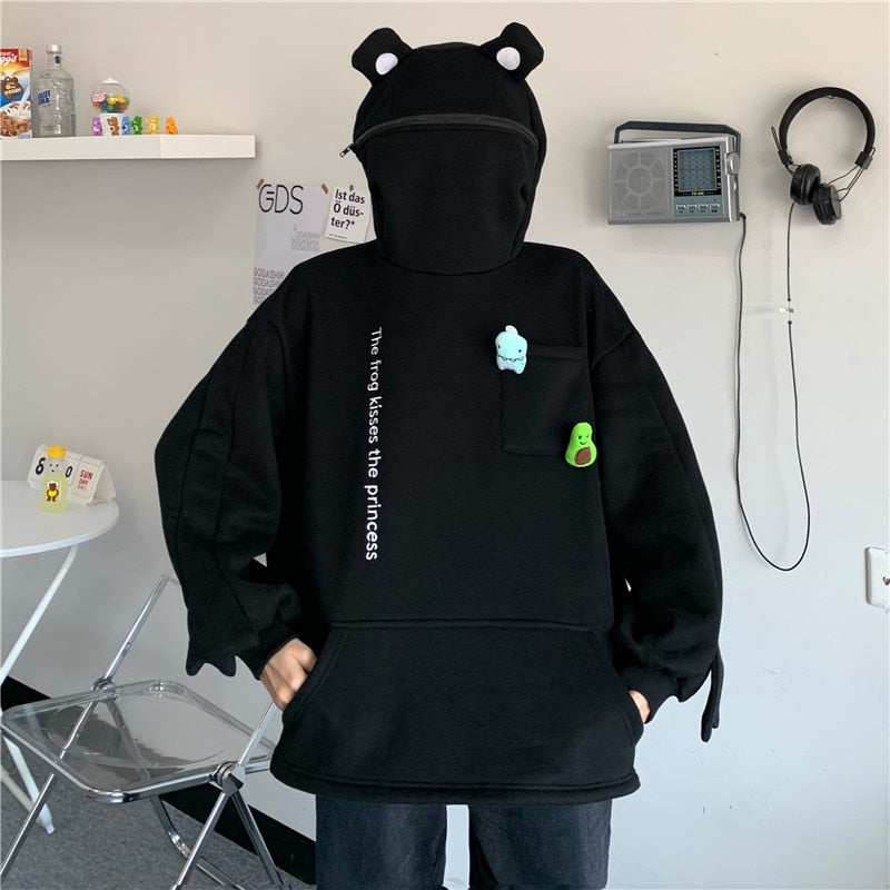 Sudadera con capucha de rana