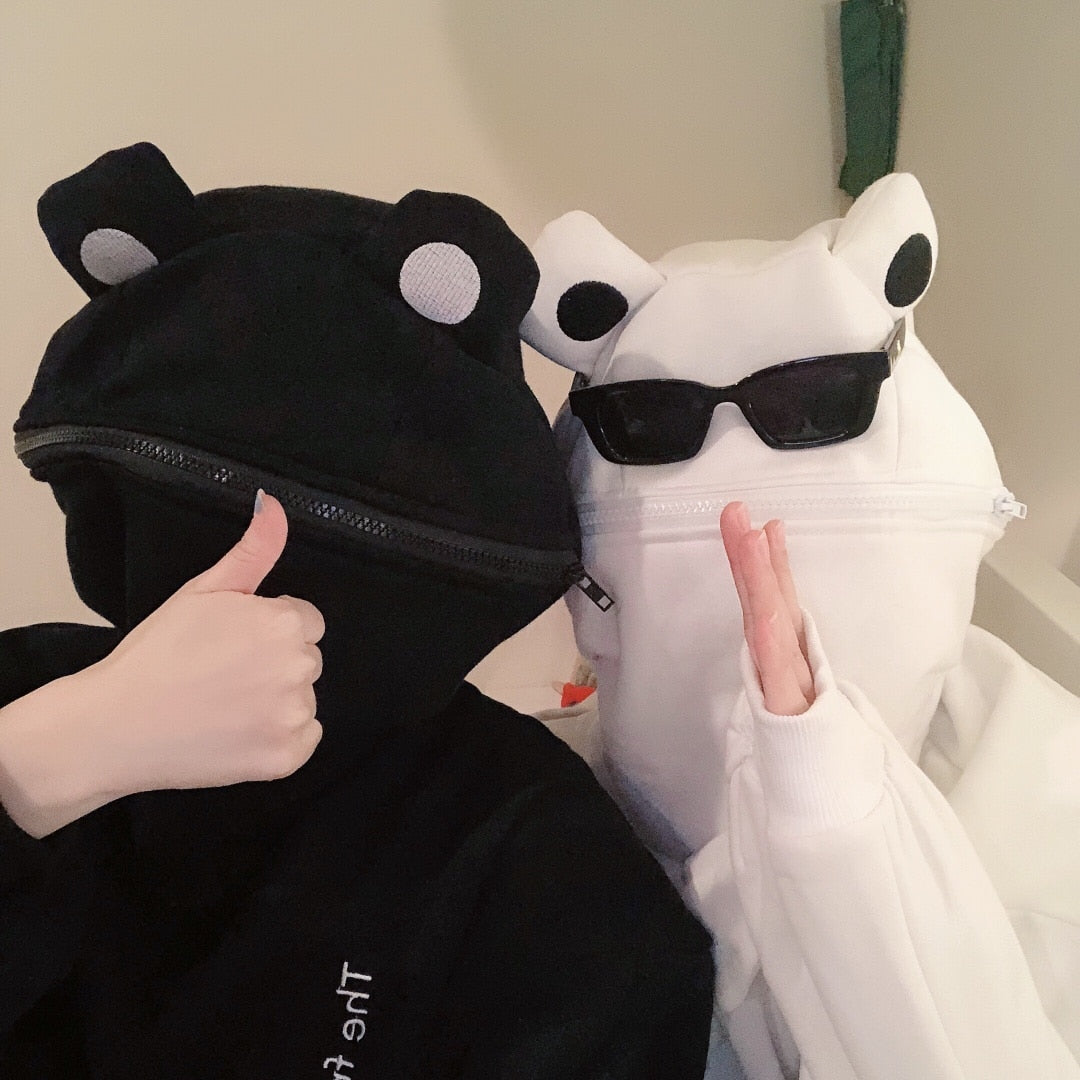 Sudadera con capucha de rana