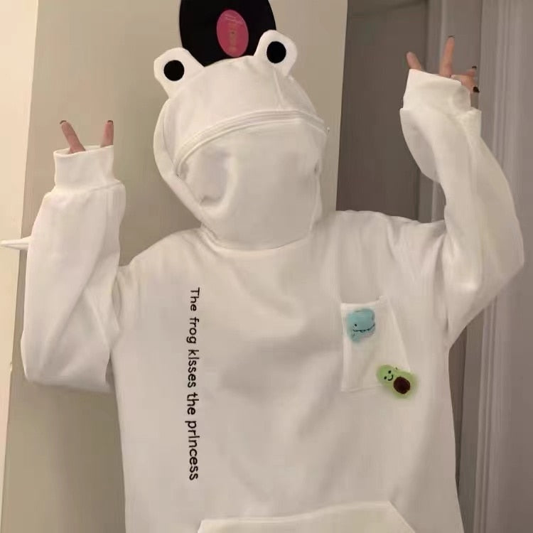Sudadera con capucha de rana