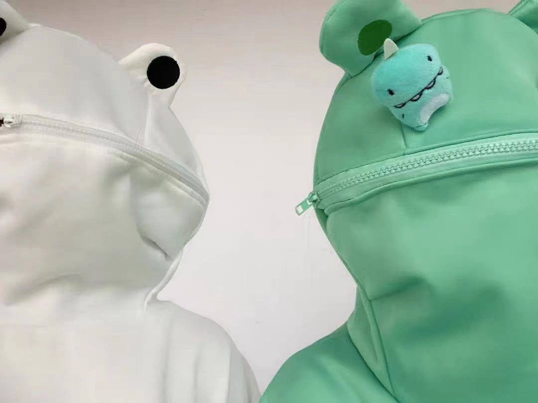 Sudadera con capucha de rana