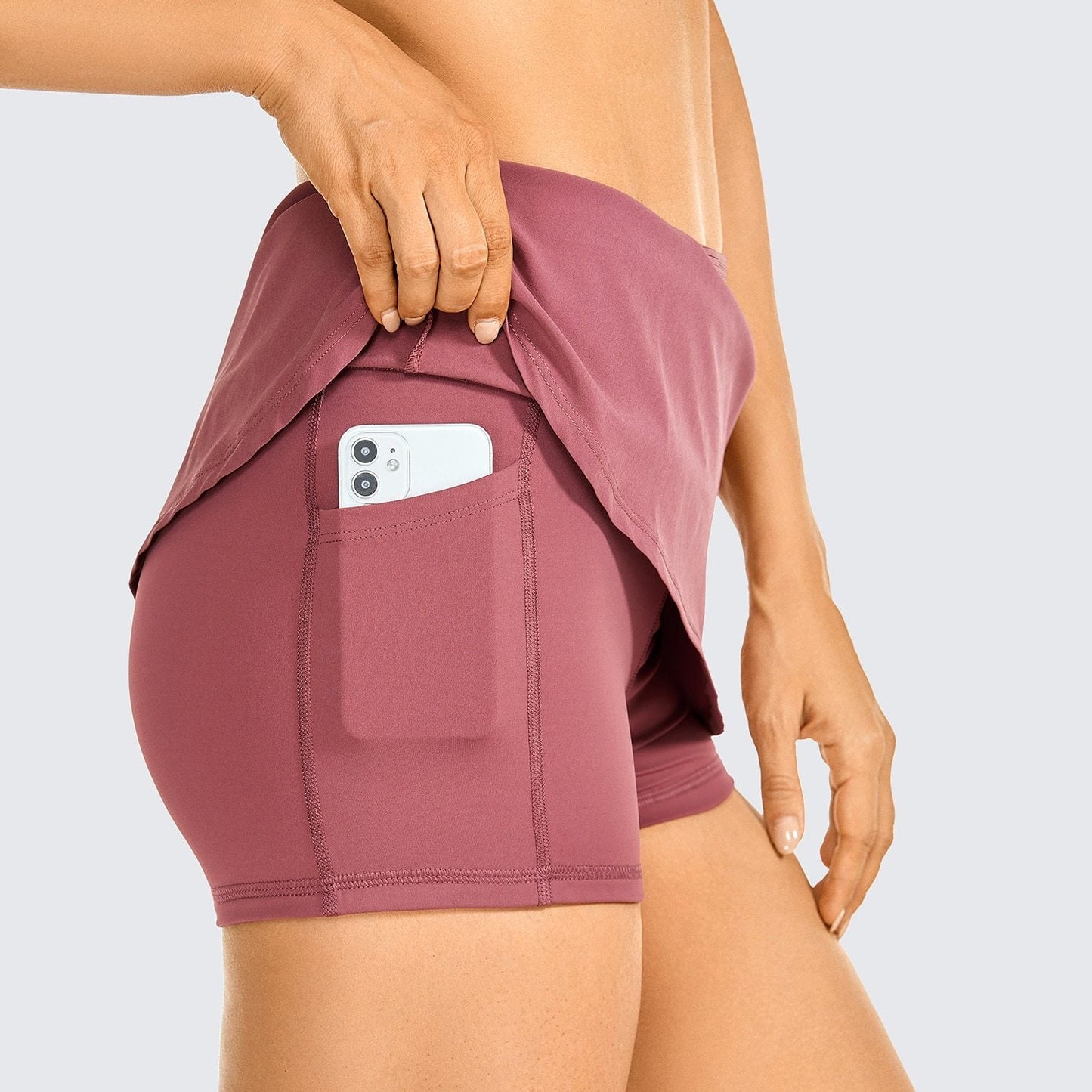 Faldas deportivas ligeras para mujer, tenis, golf, deportivas elásticas con pantalón corto