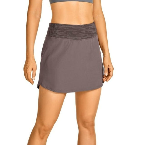 Faldas deportivas ligeras para mujer, tenis, golf, deportivas elásticas con pantalón corto