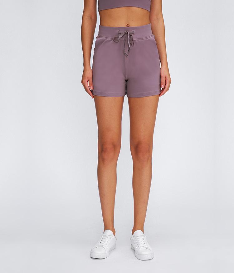 Pantalones Cortos de Entrenamiento para Mujer, Cintura Alta, Anti-sudor