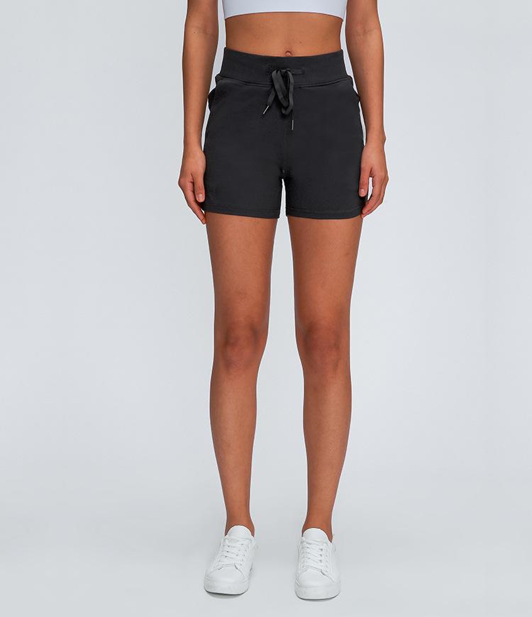 Pantalones Cortos de Entrenamiento para Mujer, Cintura Alta, Anti-sudor