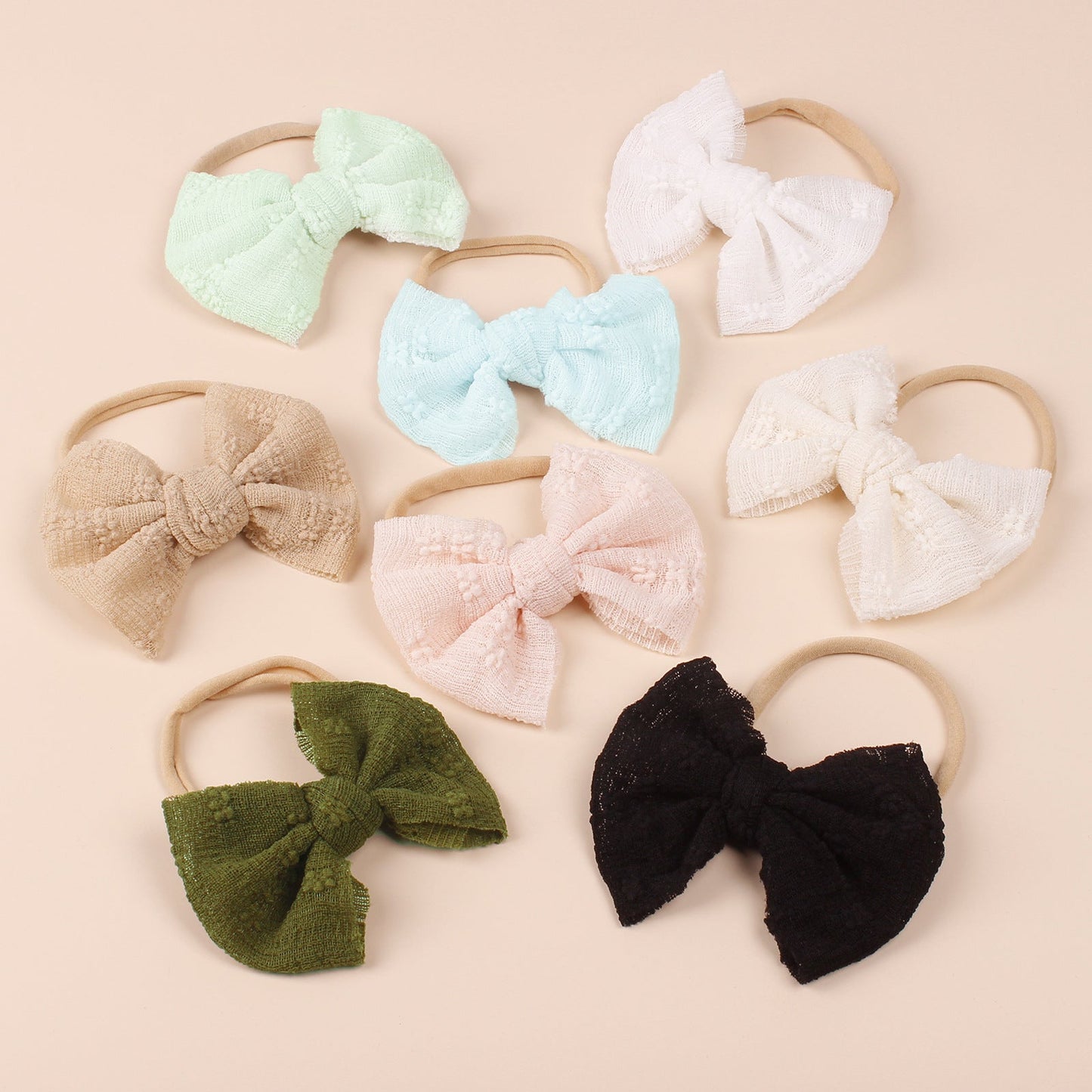 Cinta de pelo con pajarita de estilo simple para bebé para niños.