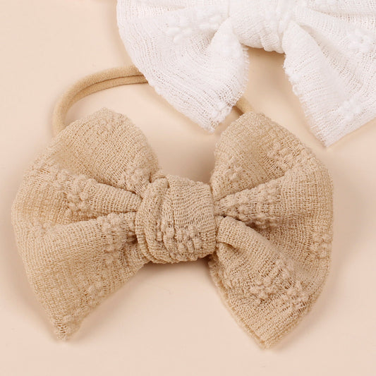 Cinta de pelo con pajarita de estilo simple para bebé para niños.