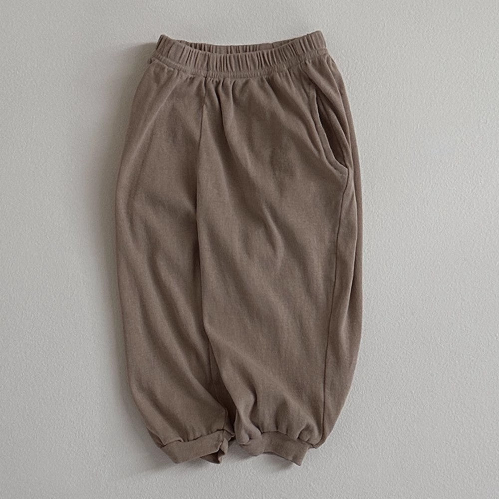 Pantalones finos transpirables de color liso unisex para niños, pantalones casuales para niños