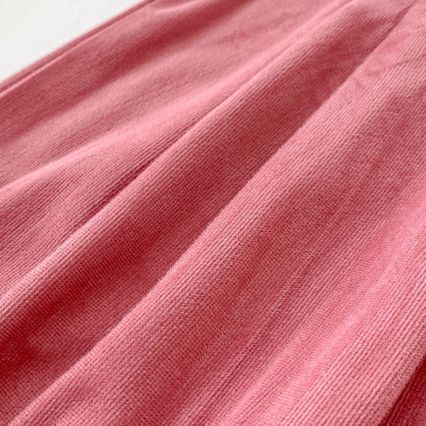 Llegada Otoño Bebés Niñas Manga Larga Color Liso Top Tejido y Peto Rosa – Conjunto de Ropa