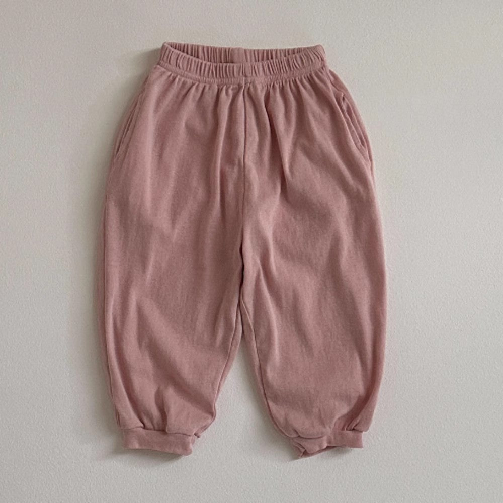 Pantalones finos transpirables de color liso unisex para niños, pantalones casuales para niños