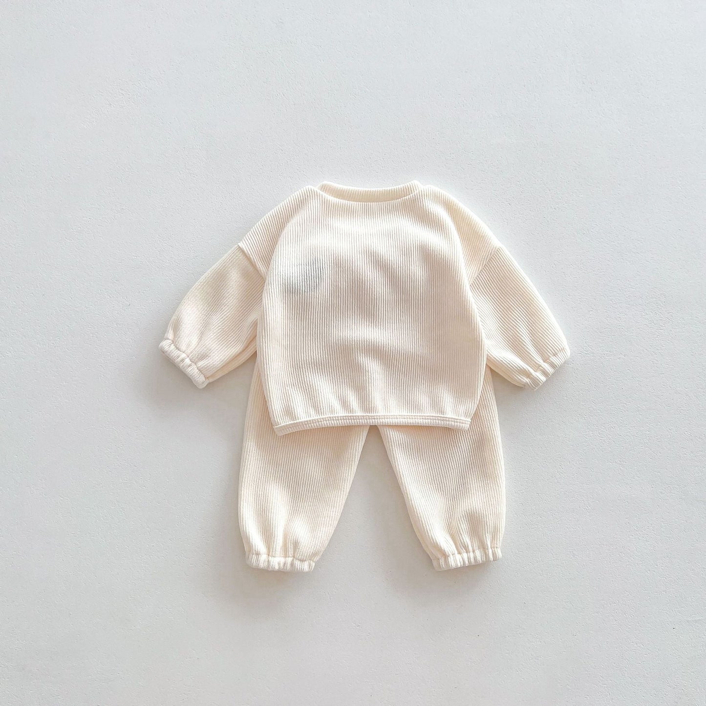 Conjunto de pantalón y camiseta de manga larga con cabeza de oso para bebé