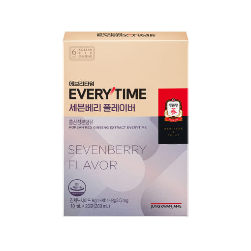 [Jung Kwan Jang] Korean Red Ginseng Extract Everytime Sevenberry Flavor (10ml*20 Sticks)