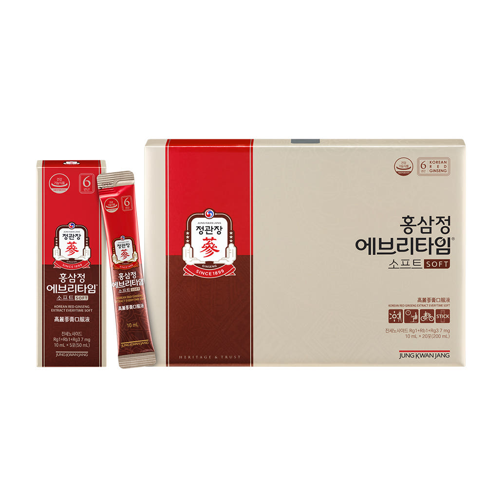 [Jung Kwan Jang] Korean Red Ginseng Extract EveryTime Soft 10mg*20Packs