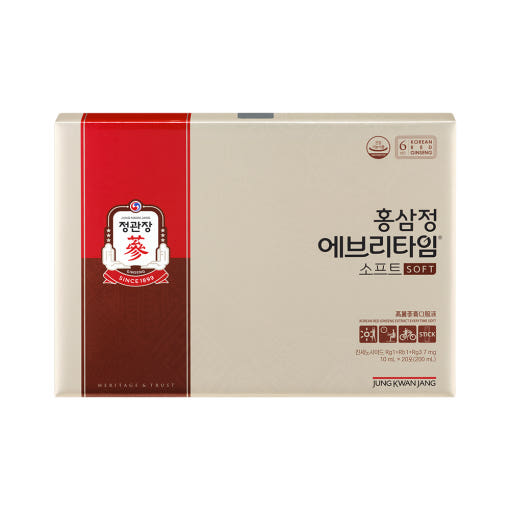 [Jung Kwan Jang] Korean Red Ginseng Extract EveryTime Soft 10mg*20Packs