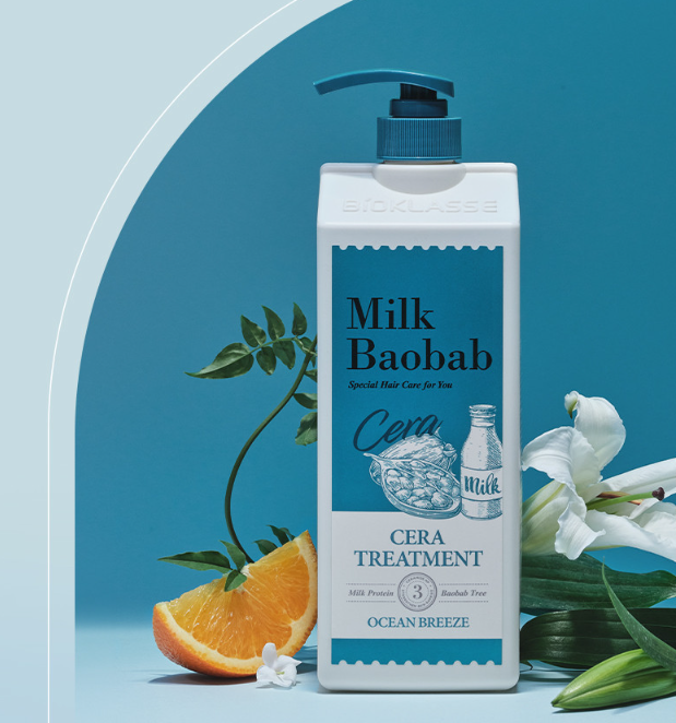 BIOKLASSE MILK BAOBAB CERA Hair Treatment 1200ml #Ocean Breeze